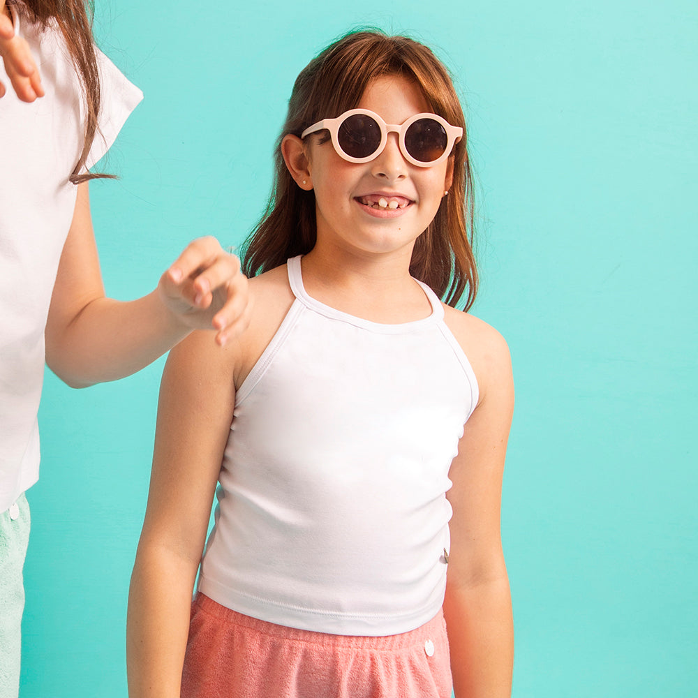 Musculosa corta blanca