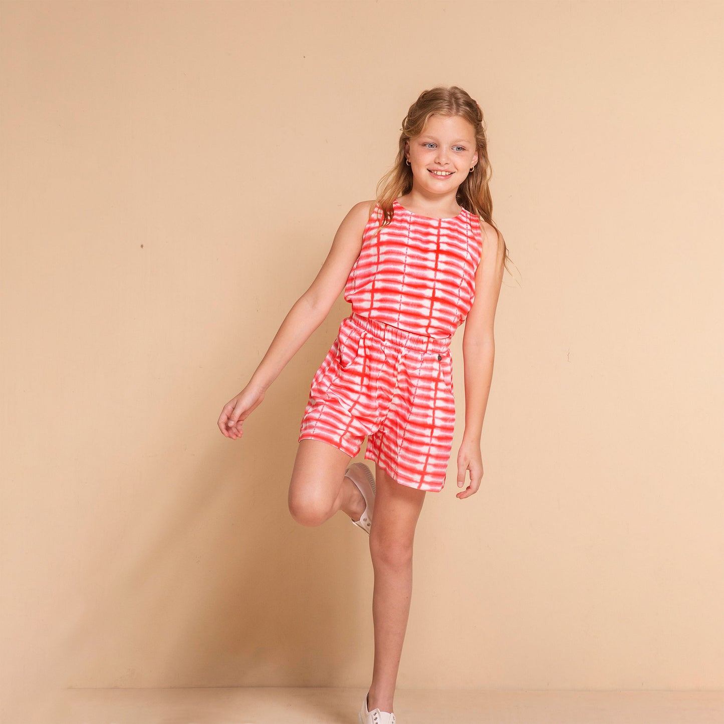 Short campana batik rosa