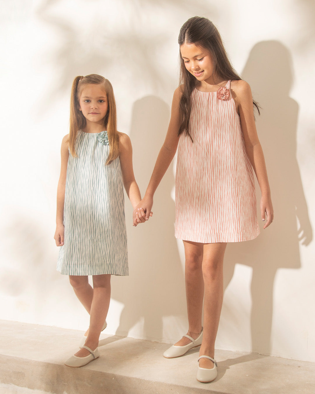 Vestido Emma Anarruga Rayas Rosa
