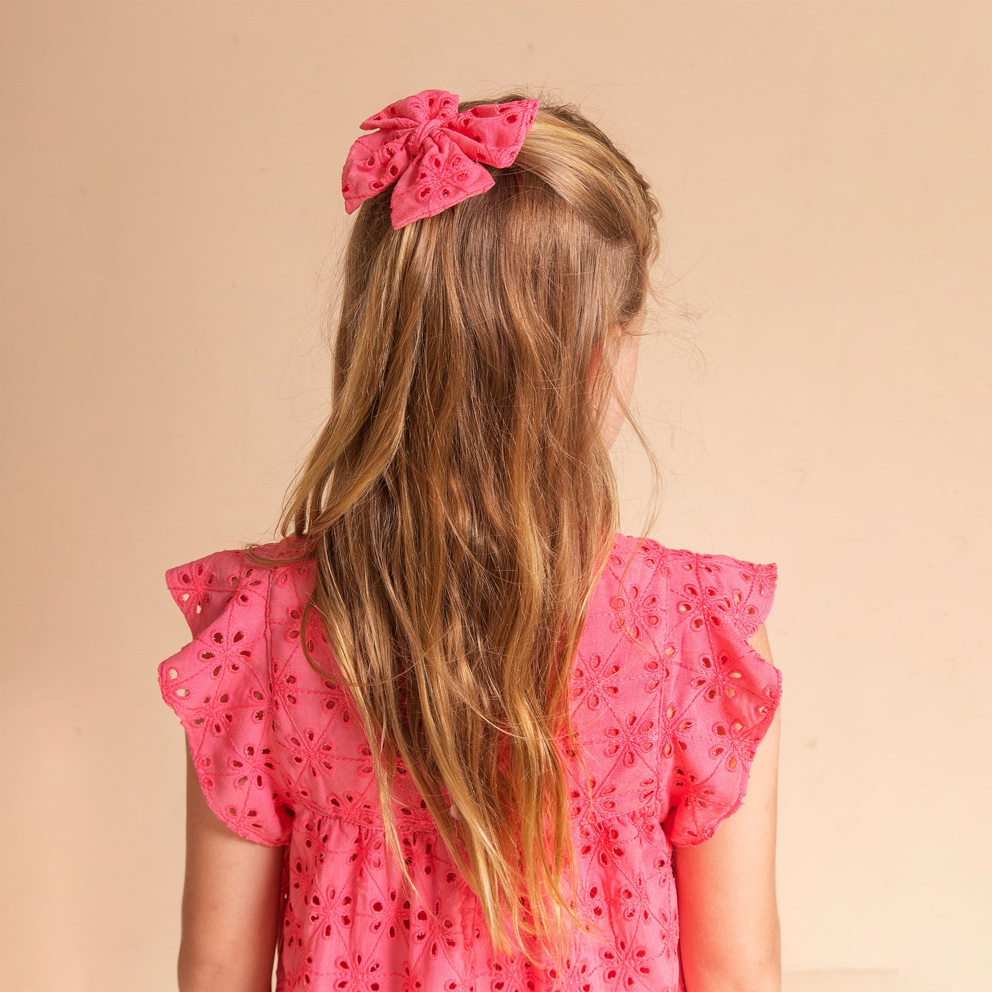 Vestido Marta Broderie rosa