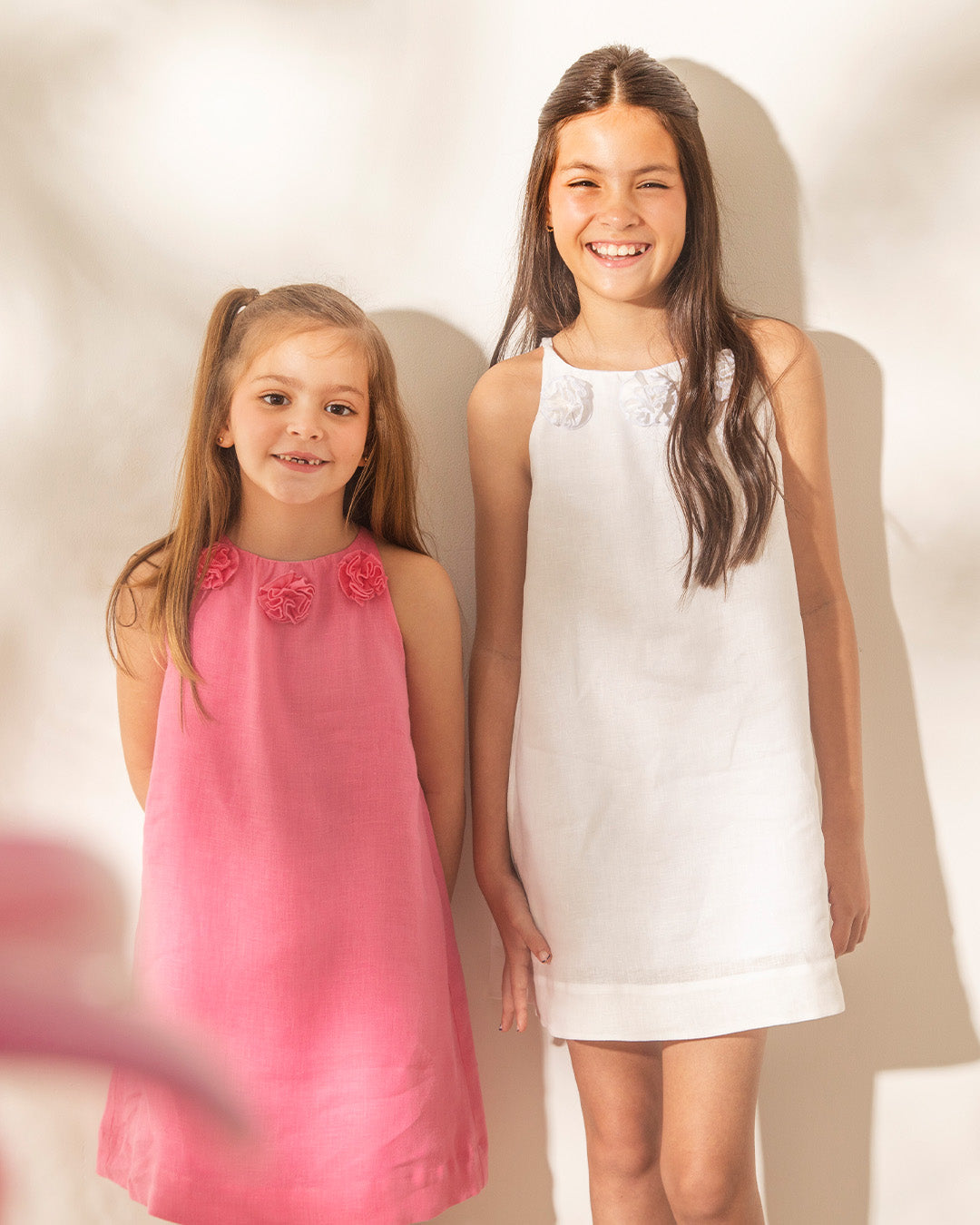 Vestido Emma Lino Rosa