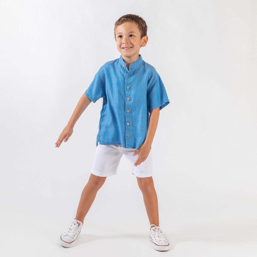 Camisa Pipe Azul Denim