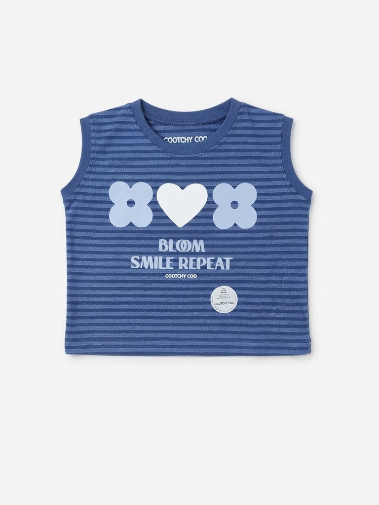 Remera Loli Bloom Rayas Azul
