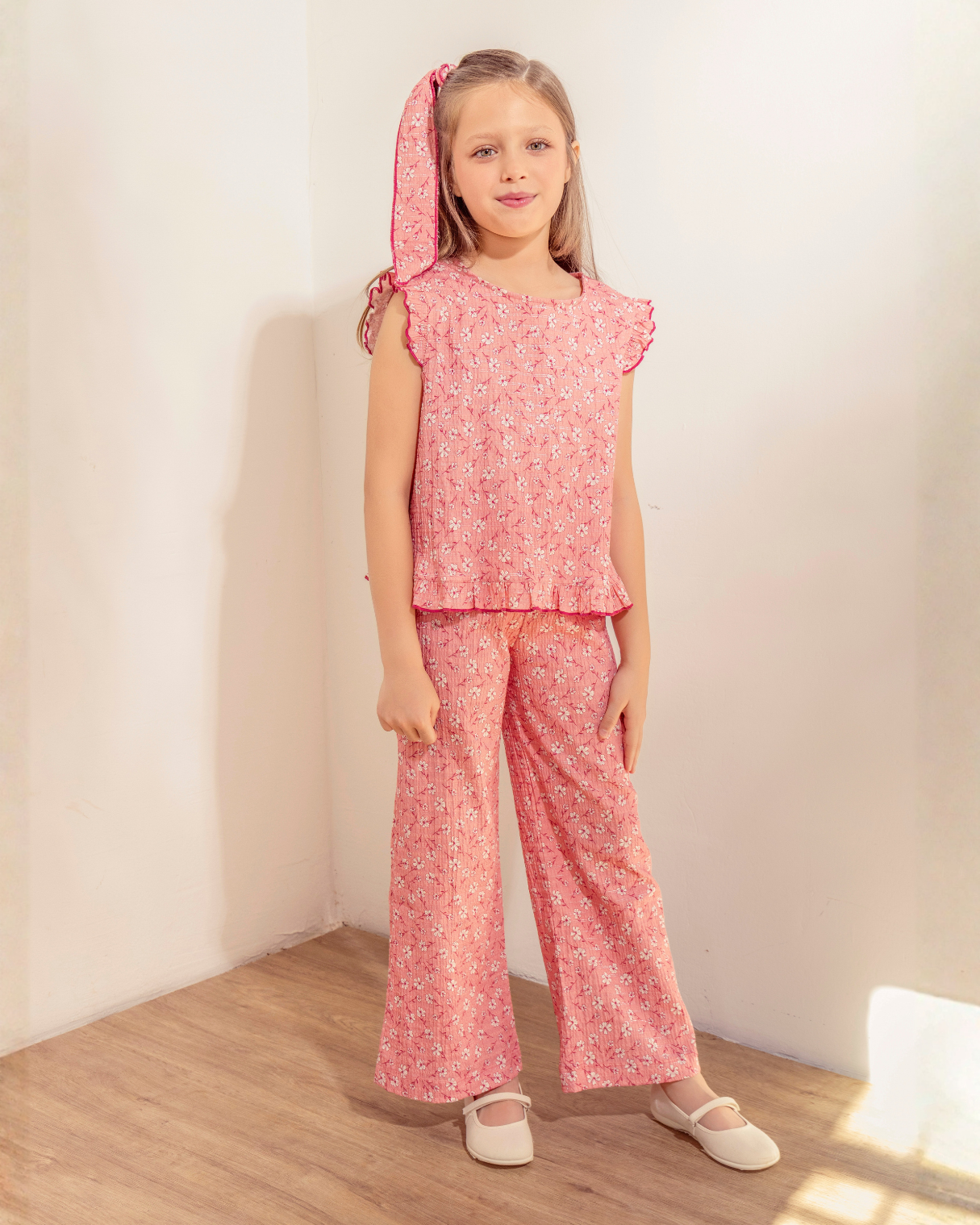 Pantalon Samoa Flores Rosa