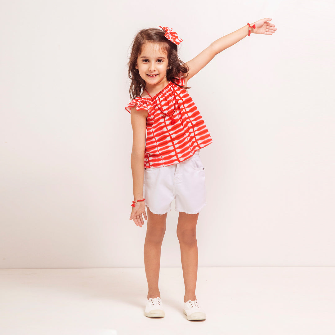Blusa Daniela batik roja