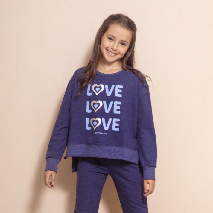 Buzo Love Azul Denim