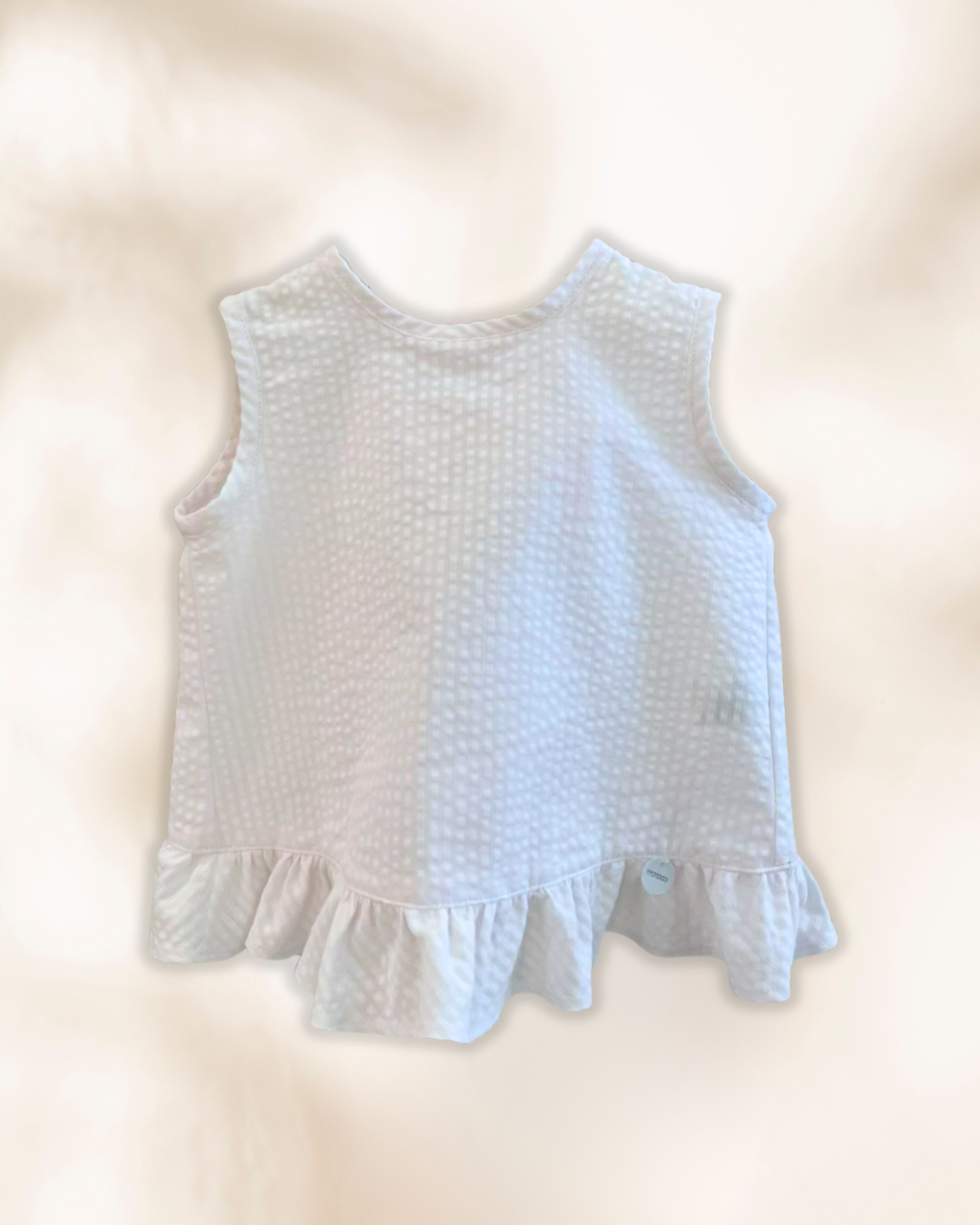 Blusa Renate Anarruga Rayas Blanca