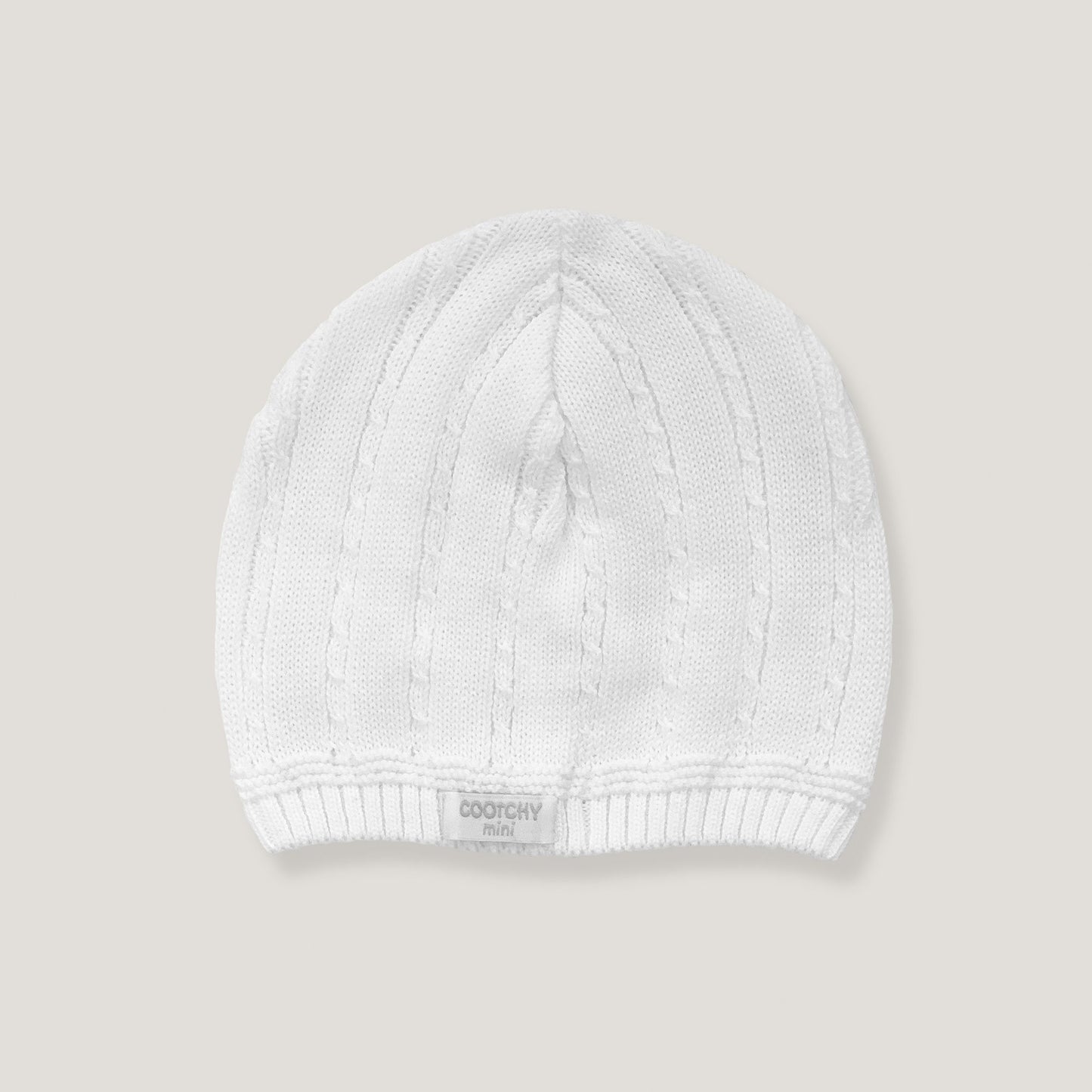 Gorro trenza finita blanco