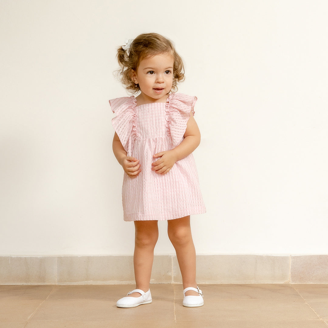 Vestido Martina Vichy Rosa
