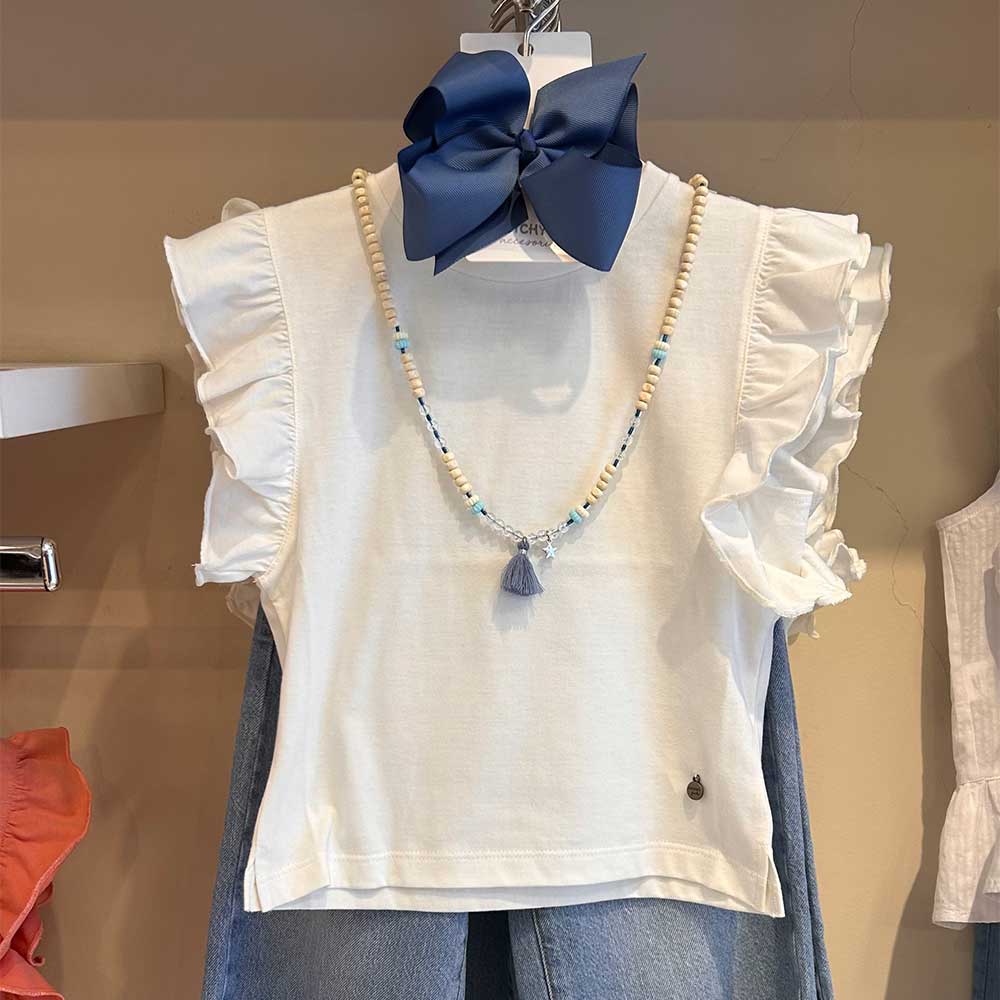 Collar Canutillo con flecos Azul+ Estrella