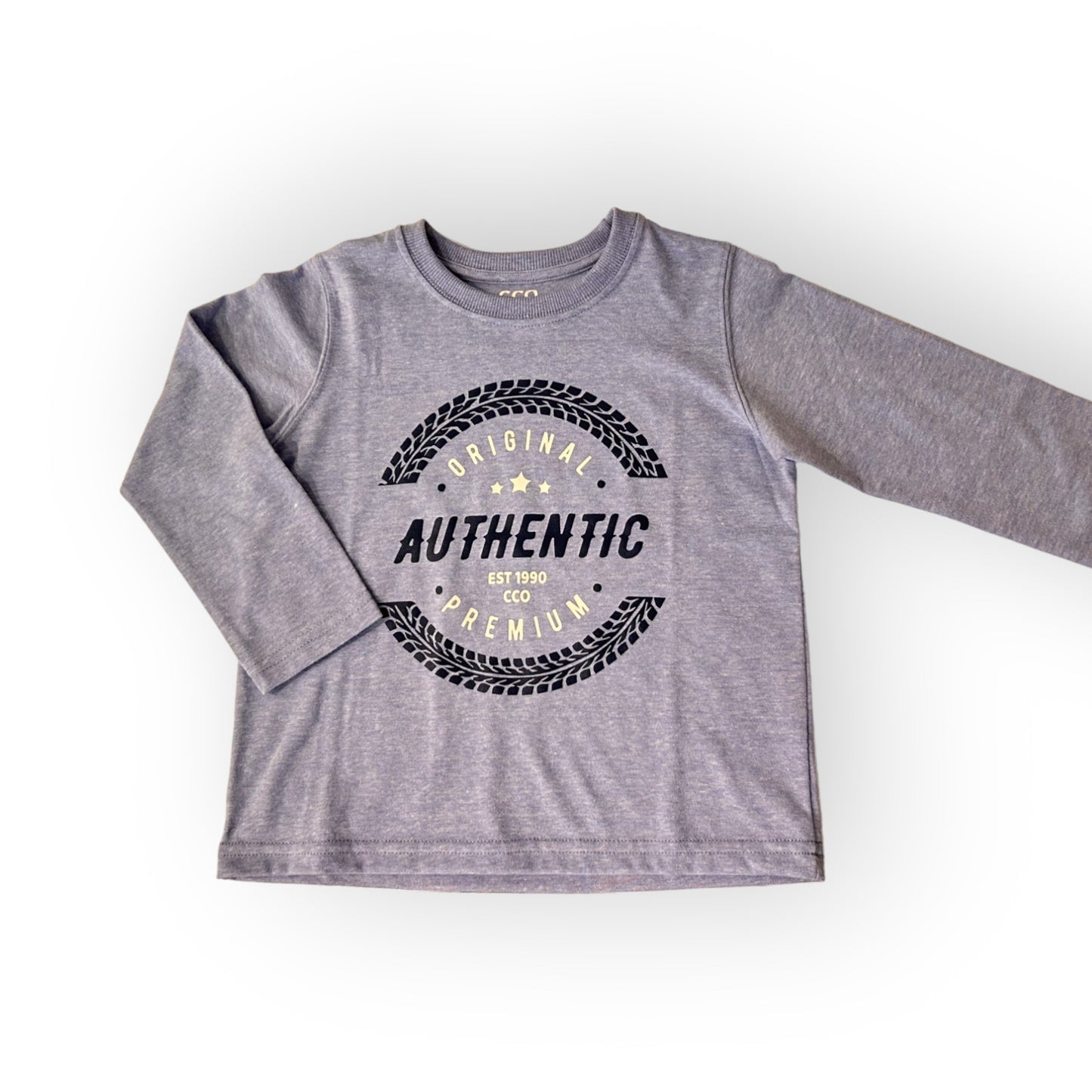 Remera authentic celeste mangas largas