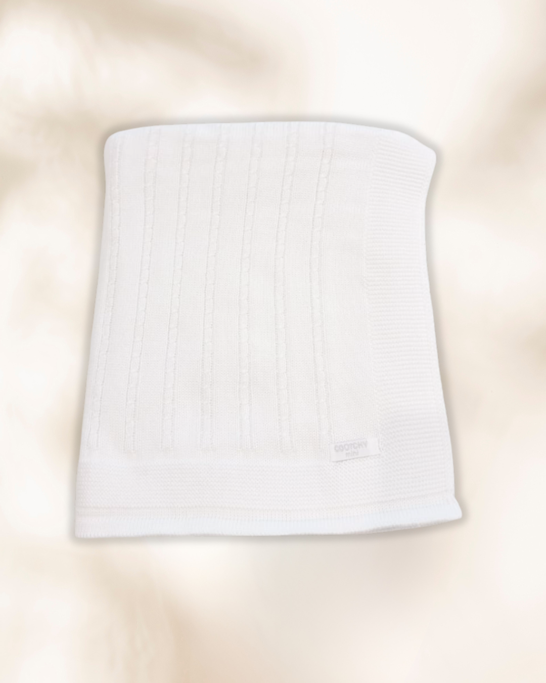 Manta Trenza Finita Blanco