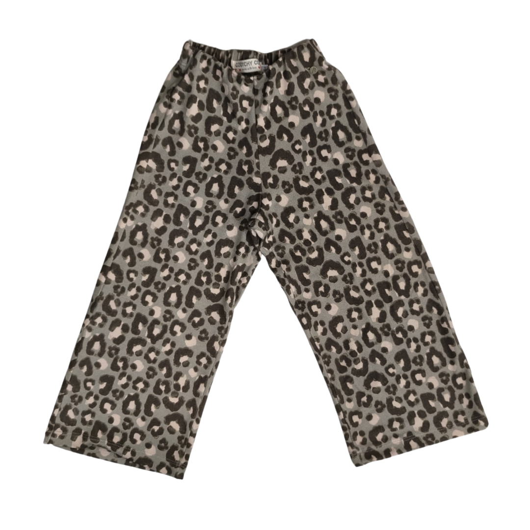 Pantalón Paloma Animal Print Marrón Y Rosa