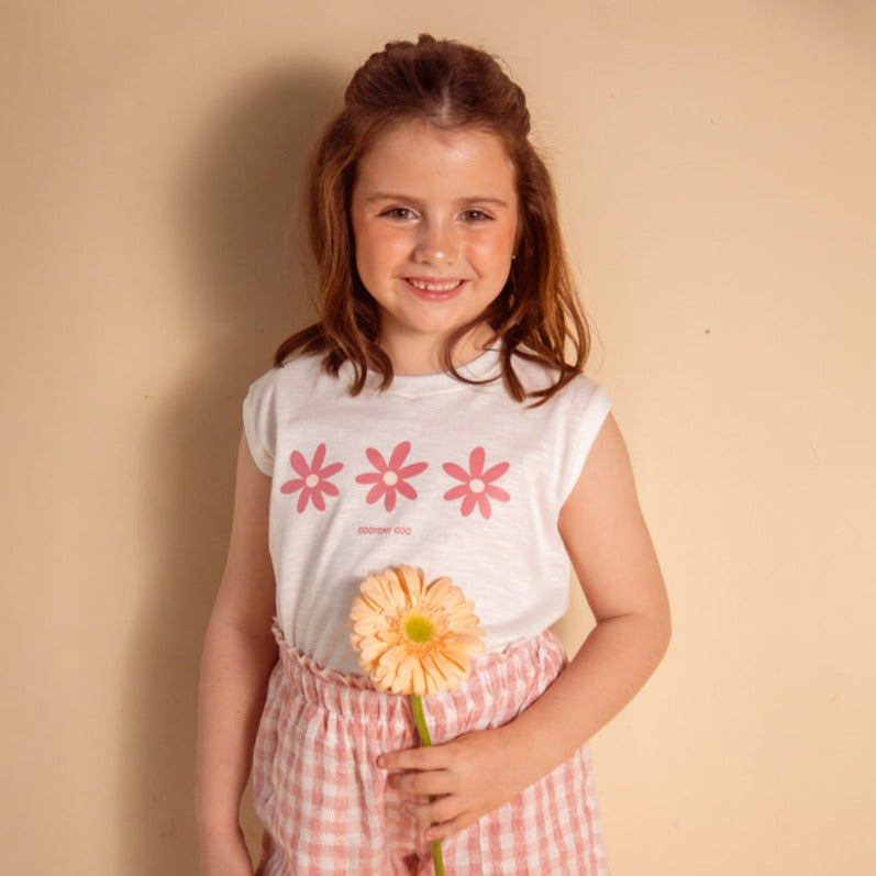 Remera Lolita Margaritas Rosa