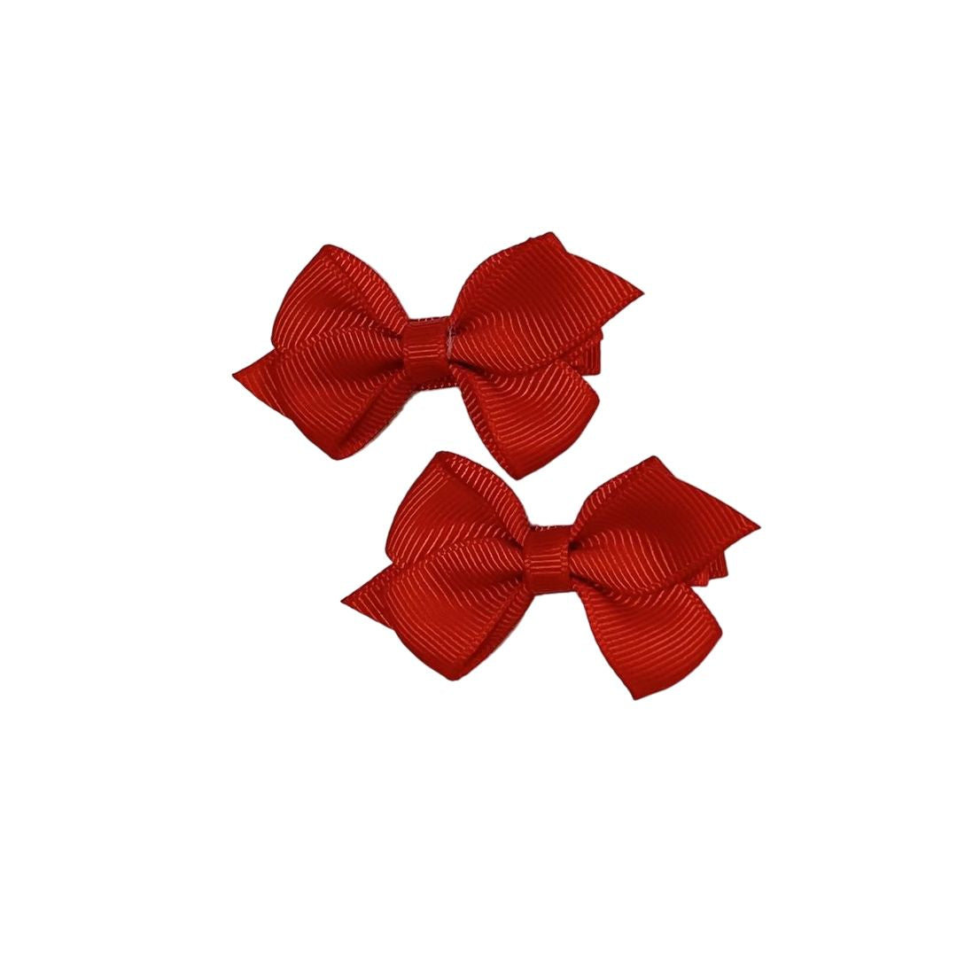 Pinza moñito par rojo