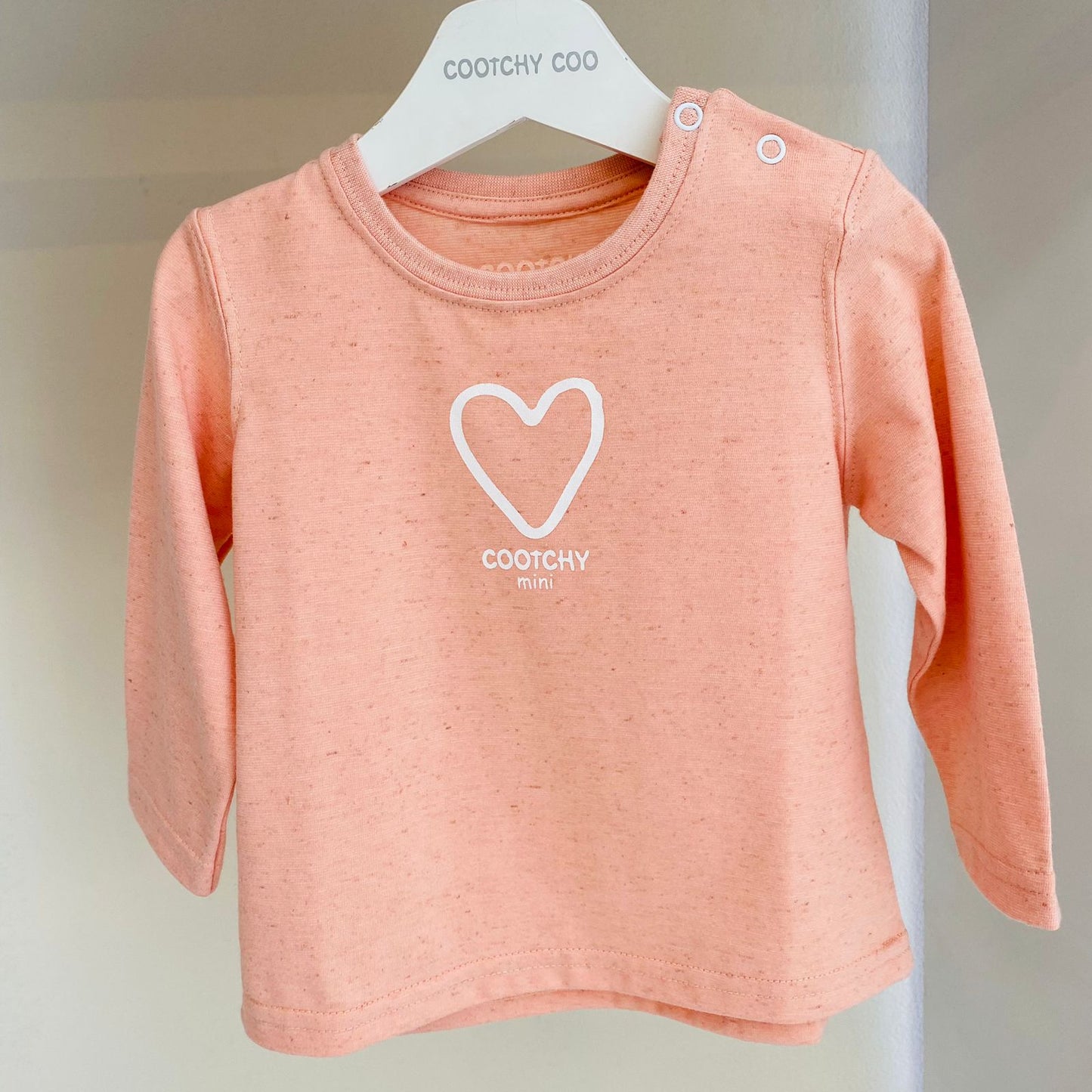 Remera Bebe Rosa Corazon