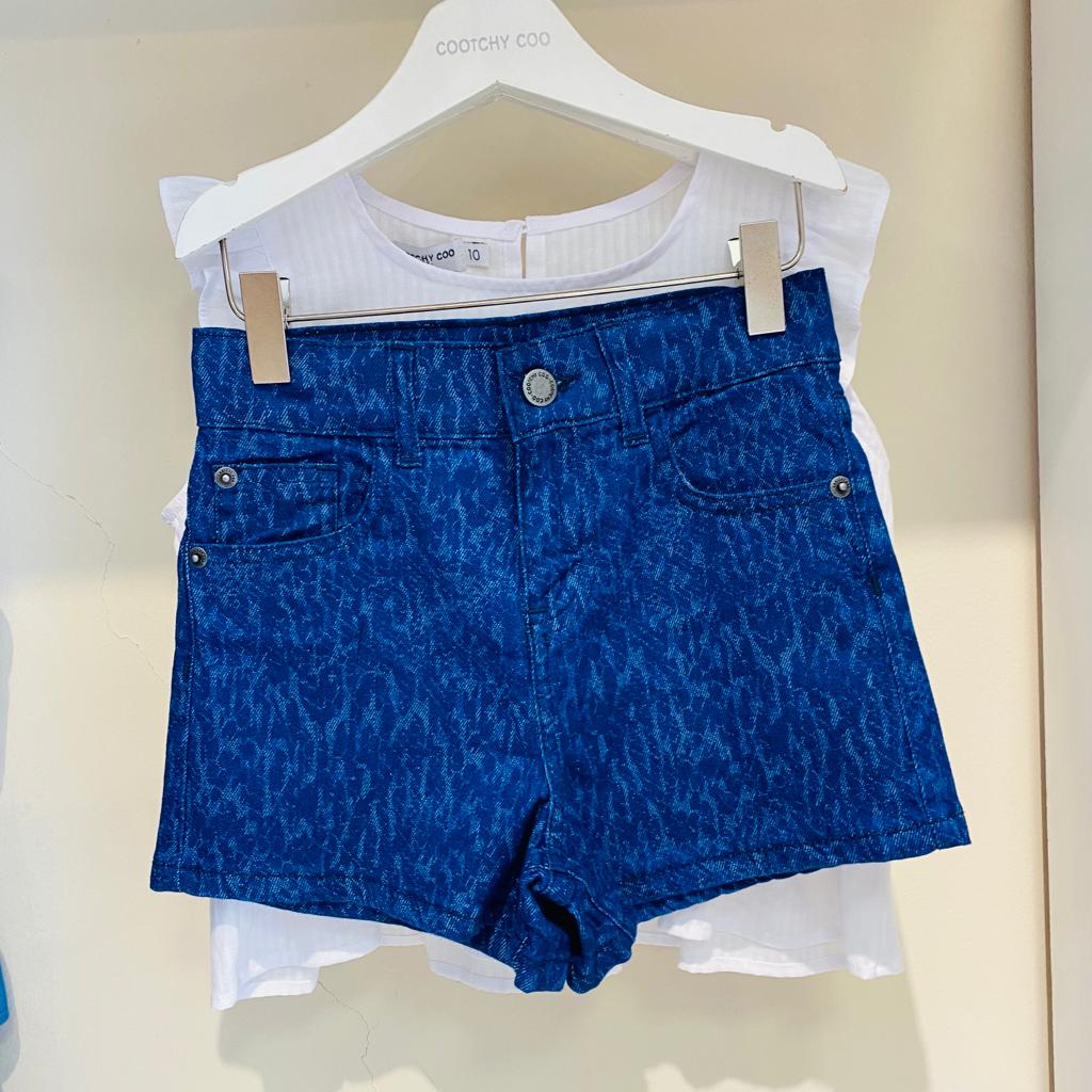 Short Batik An. Print azul