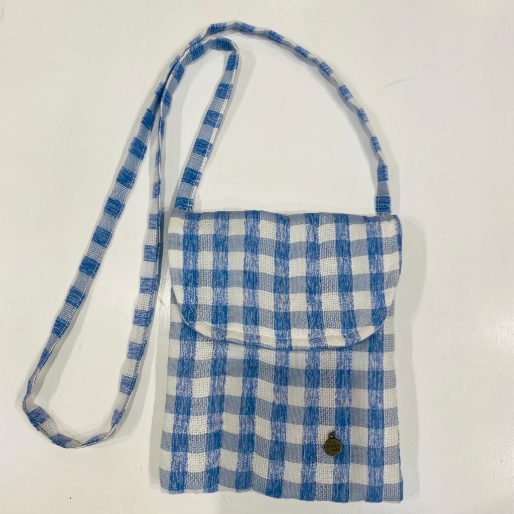 Carterita Matelasse Vichy Celeste