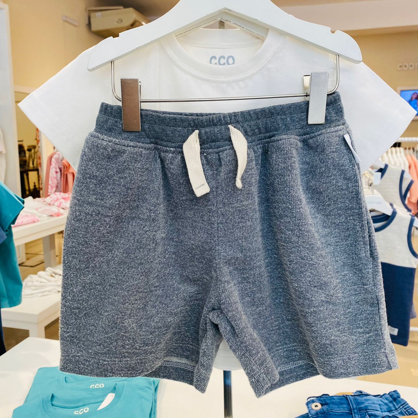 Short Rustico Varon Vintage Gris