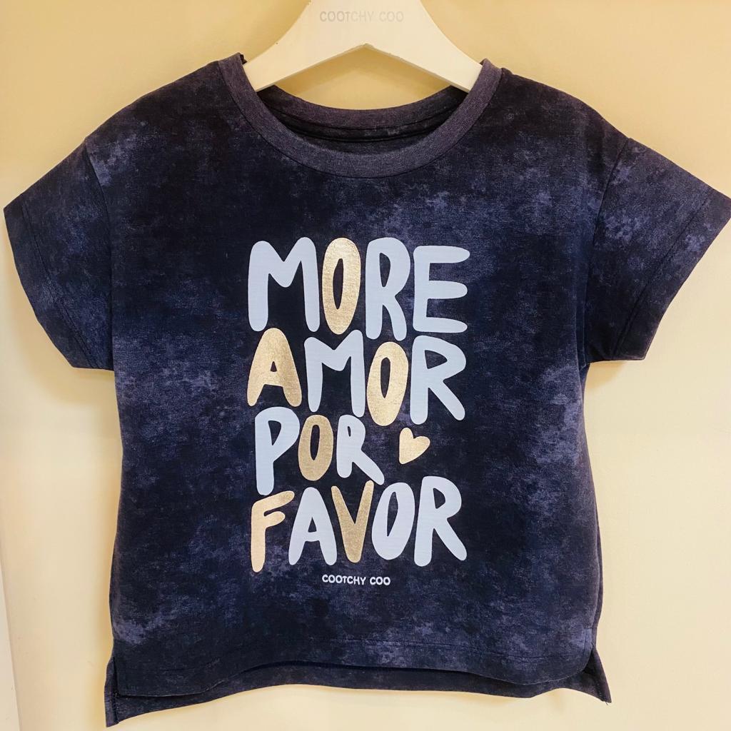 Remera amor batik azul