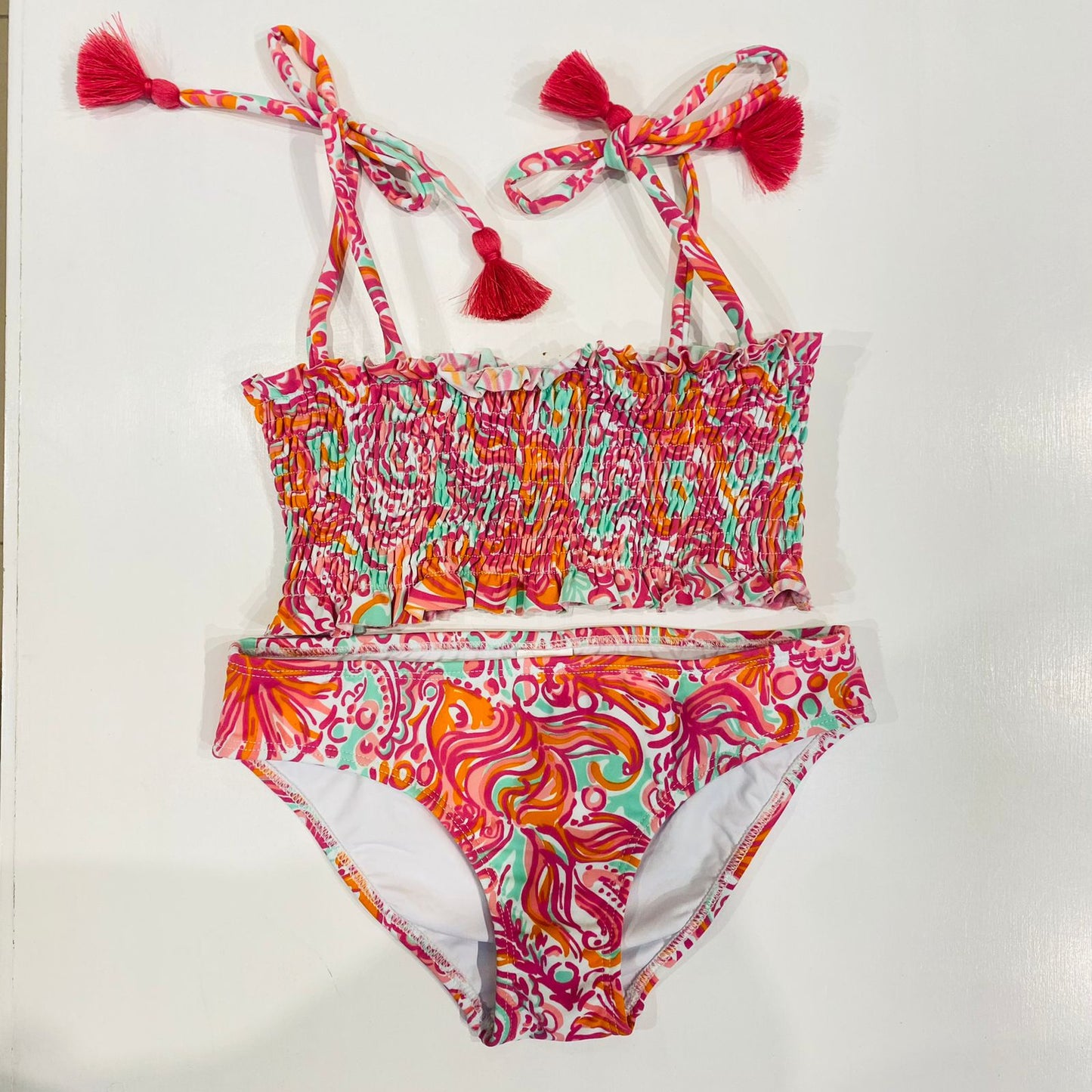 Bikini engomado flores