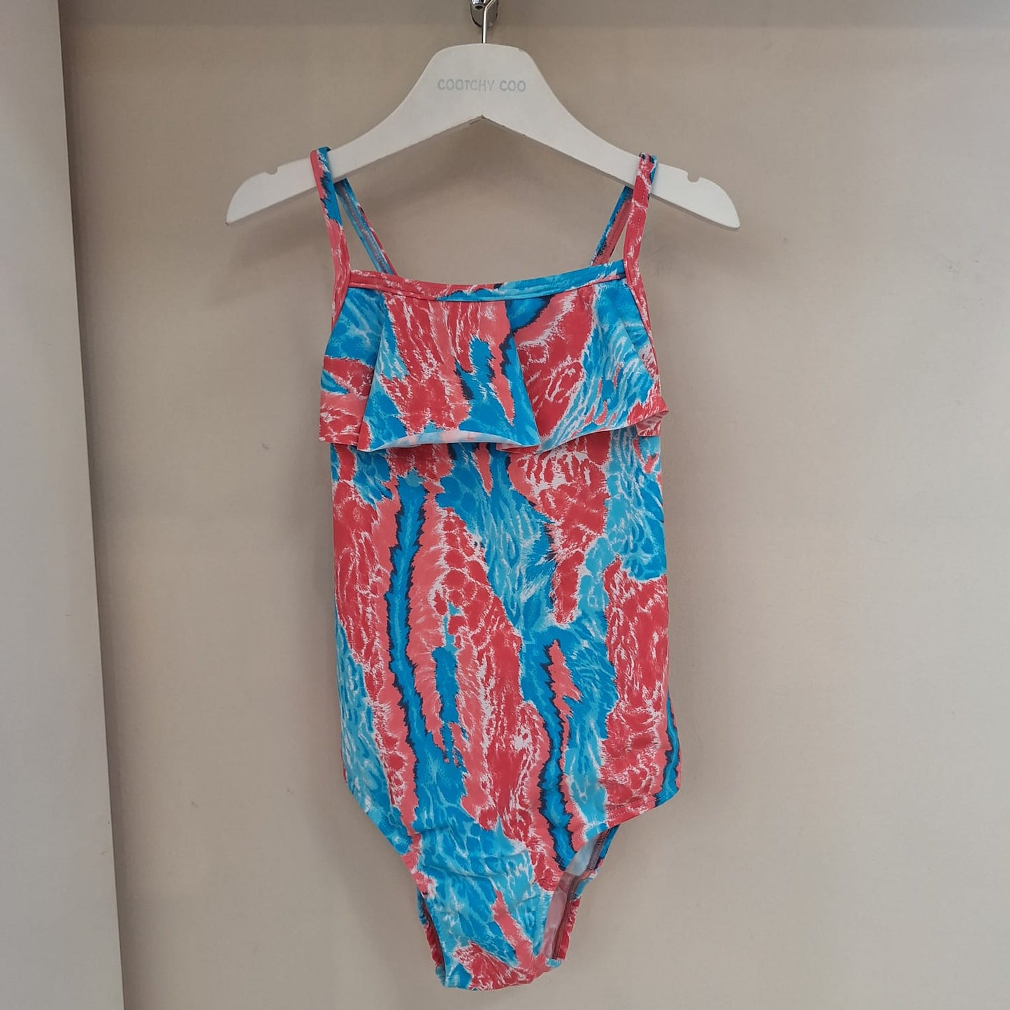 Malla c/ volado rosa/azul