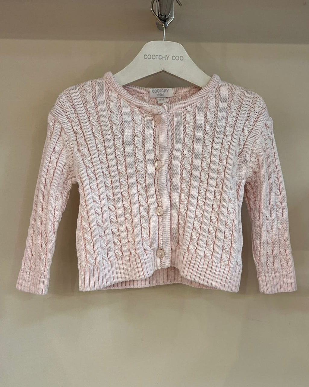 Saquito Trenza Triple Rosa