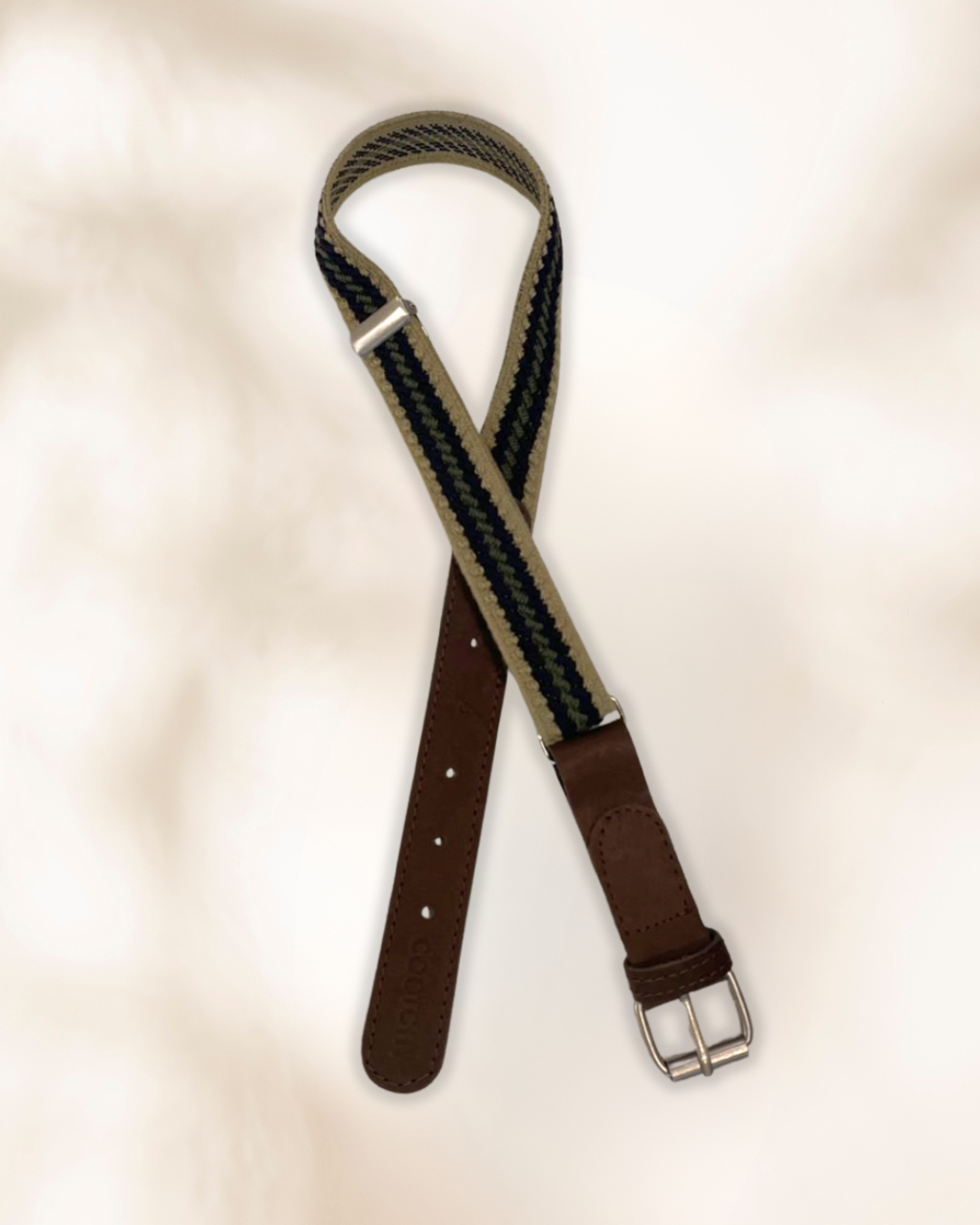 Cinto Varón Combinado Beige, Azul y Verde