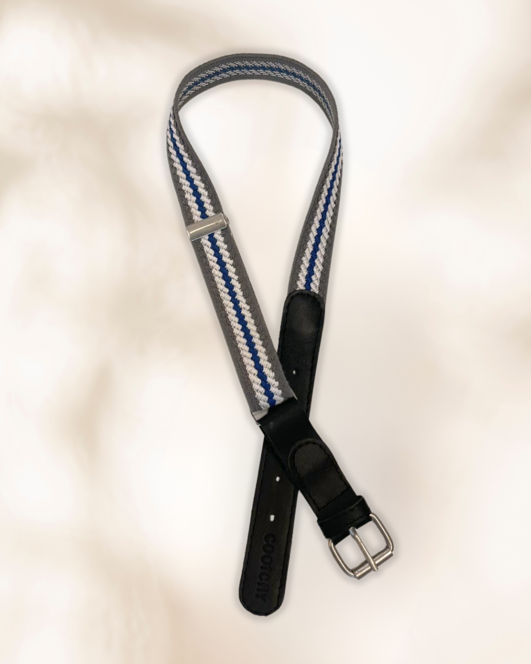 Cinto Varón Combinado Gris, Blanco y Azul