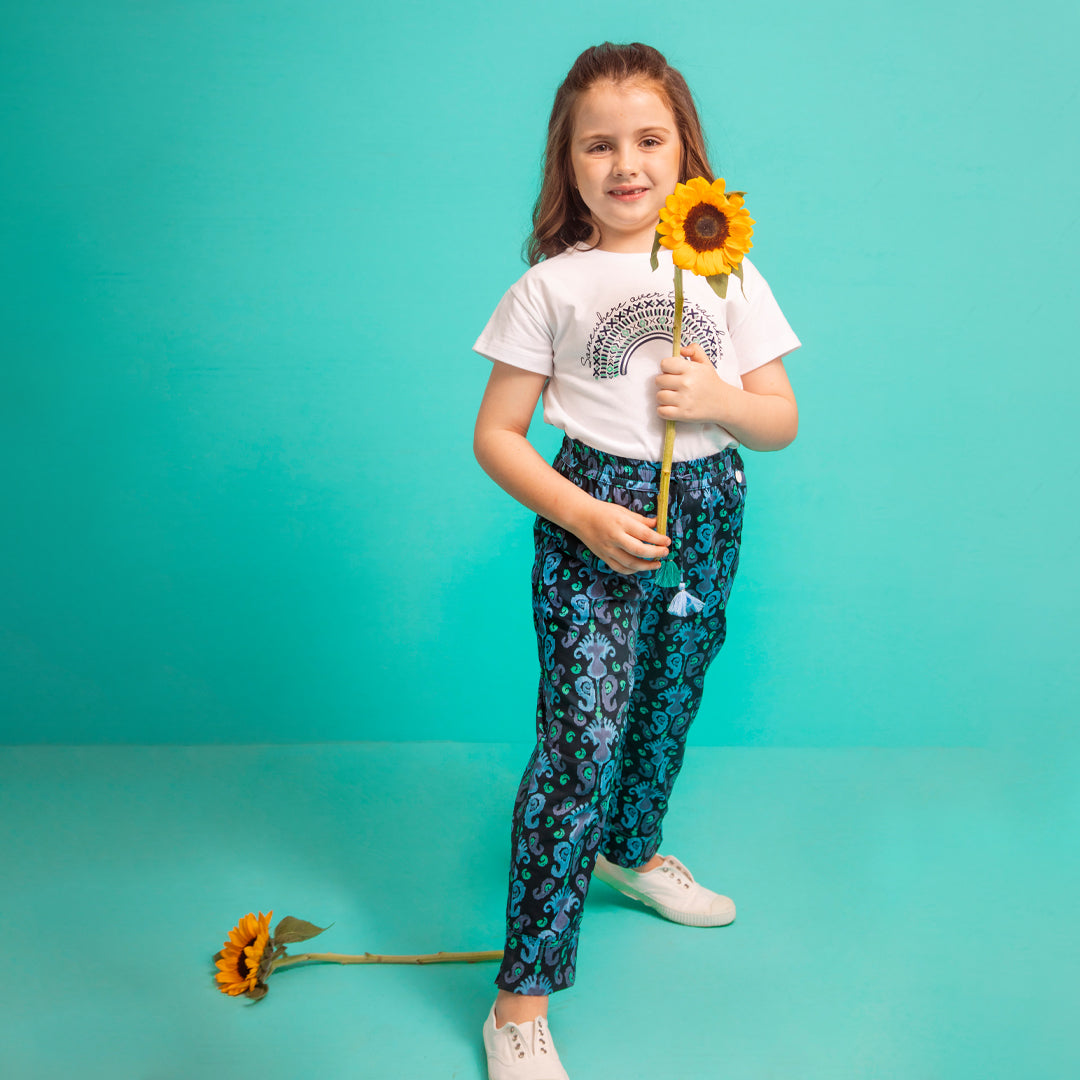 Remera Arcoiris blanco