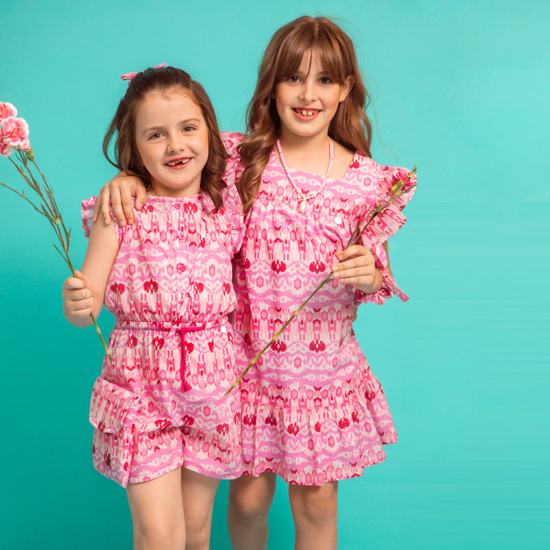 Mameluco susi estampado rosa
