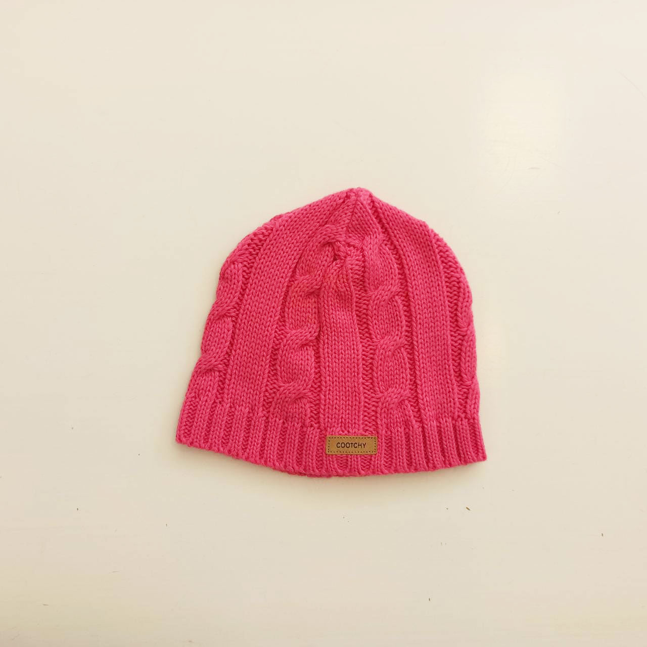 Gorro Tejido Grueso Fucsia
