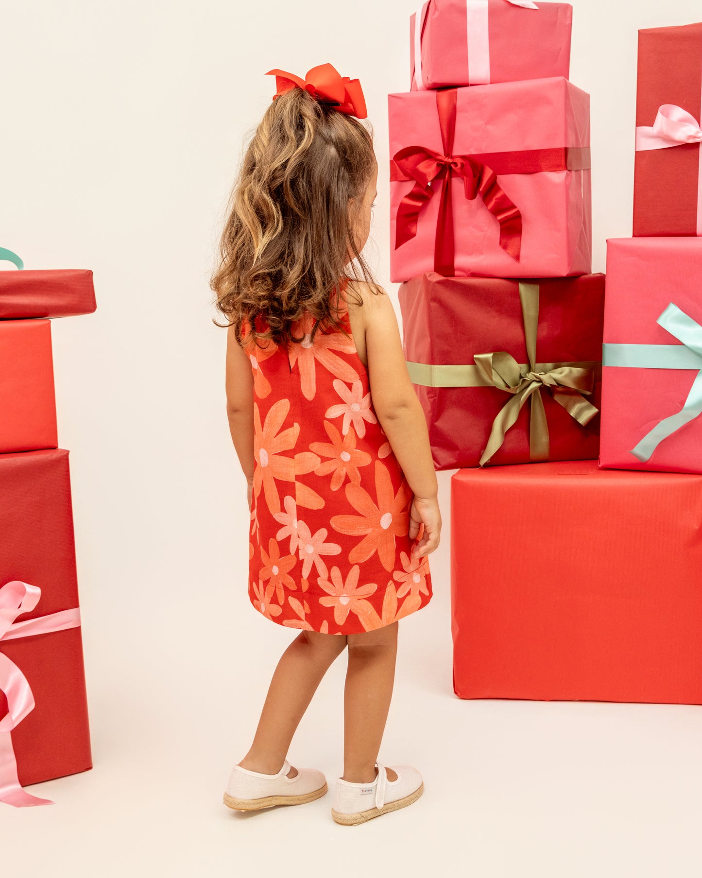 Vestido Emma Floral Rojo