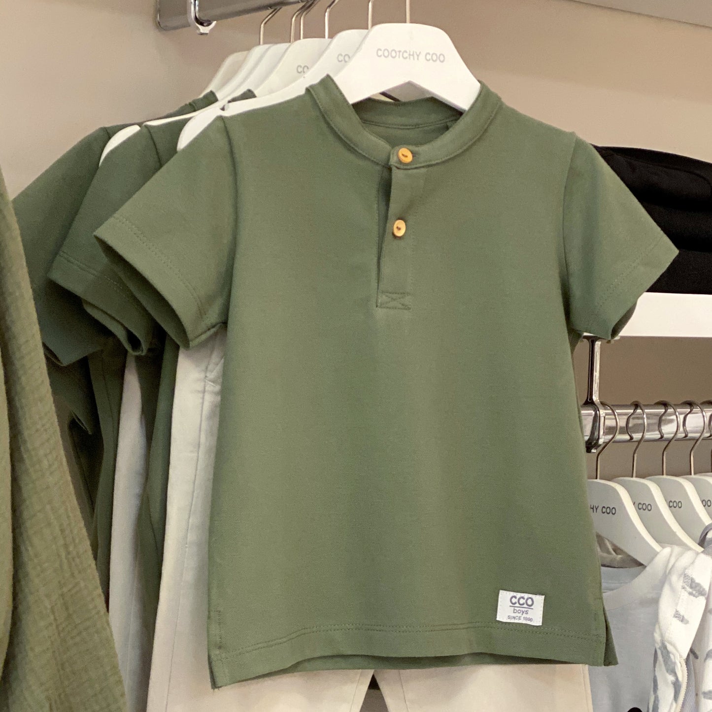 Remera Mao Pique Verde