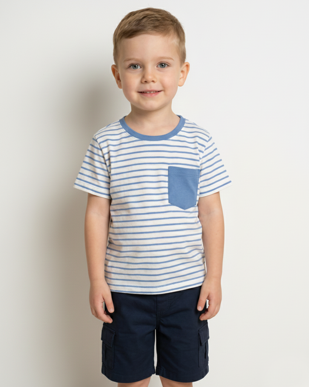 Remera Pepe Rayas Azul