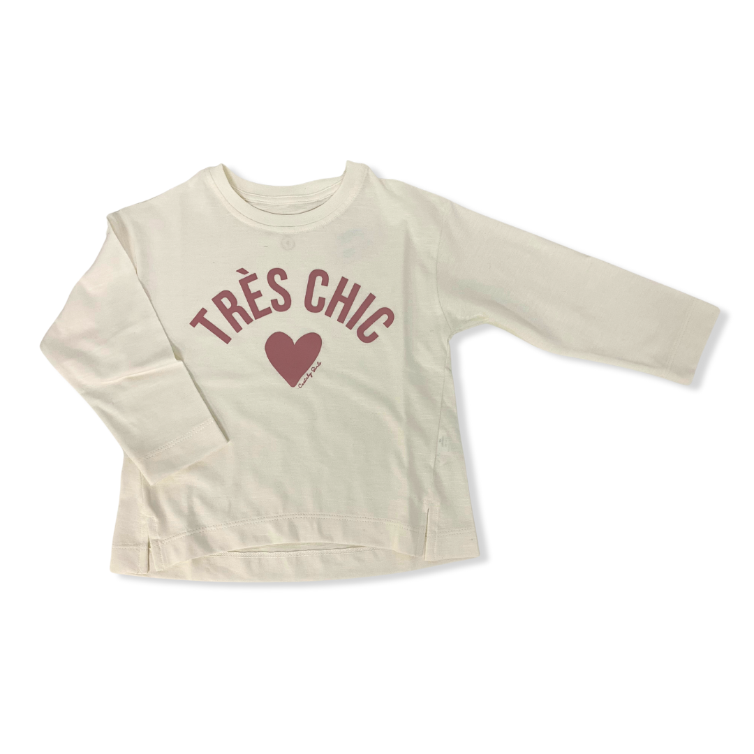 Remera Manga Larga Natural Tres Chic
