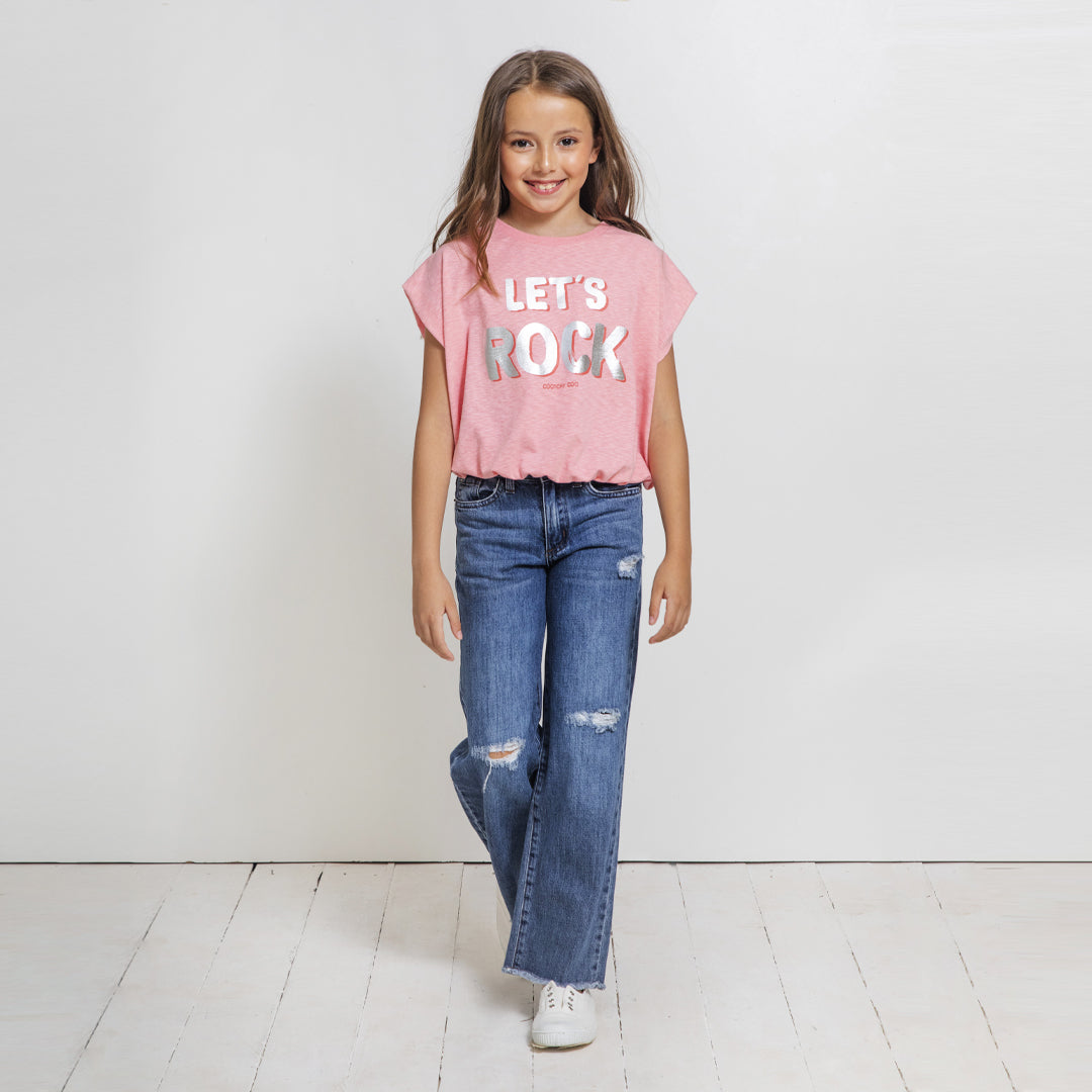 Jeans campana azul
