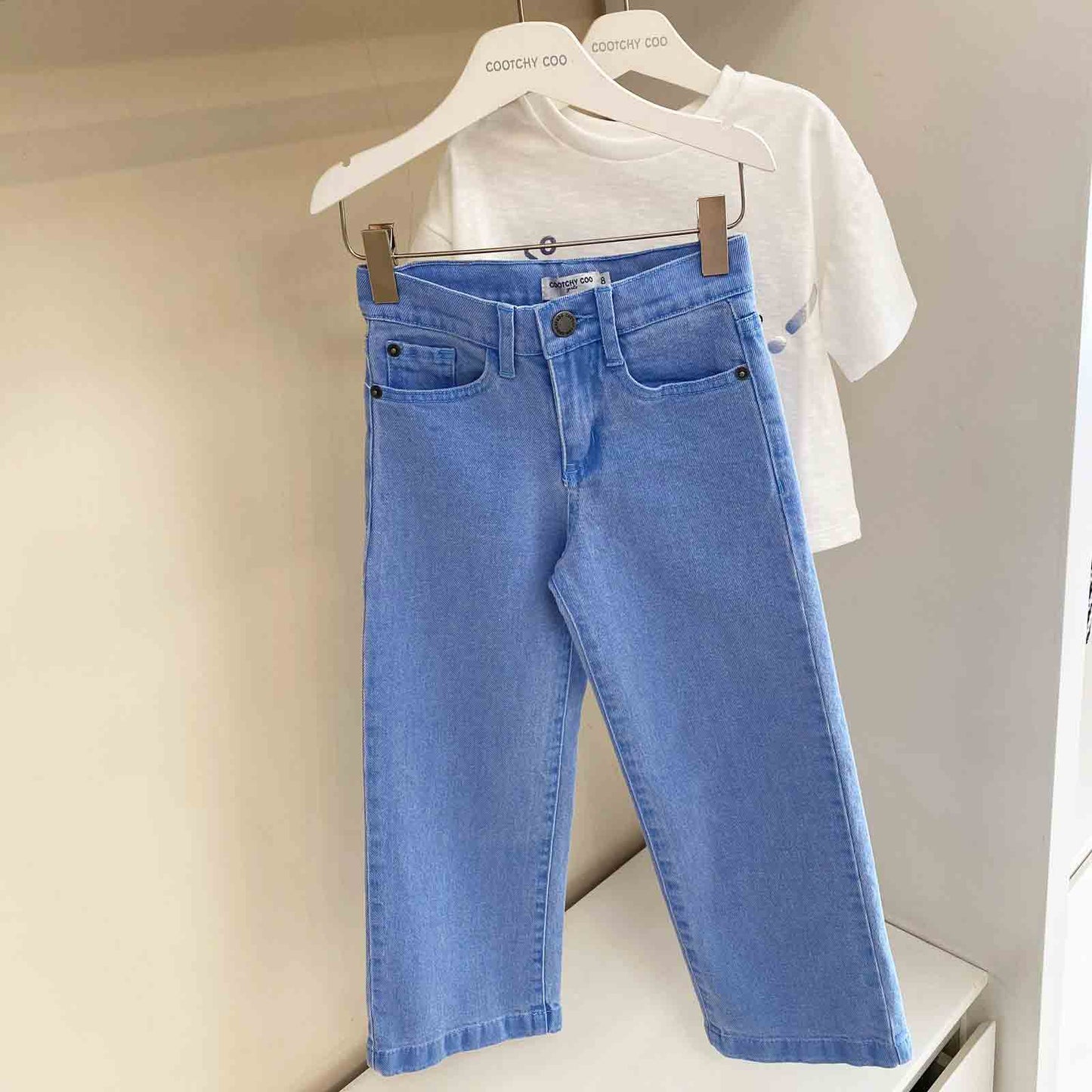 Jeans Campana celeste