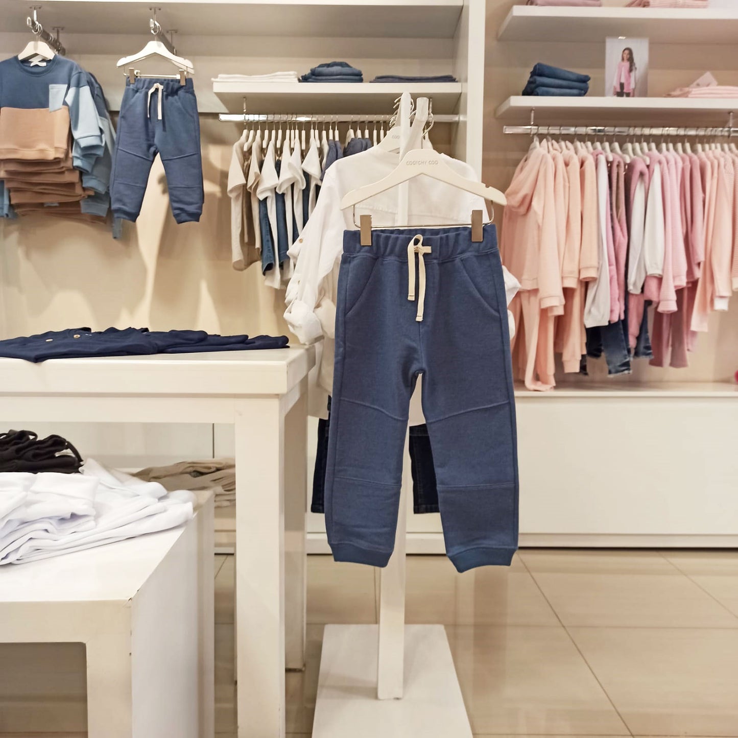 Pantalon de buzo varon azul