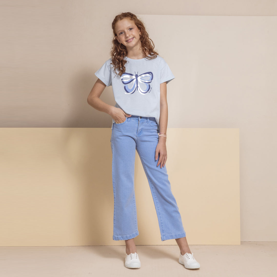 Jeans Campana celeste