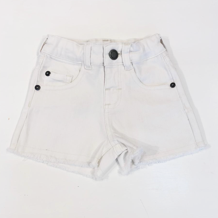 Short flecos bebe blanco