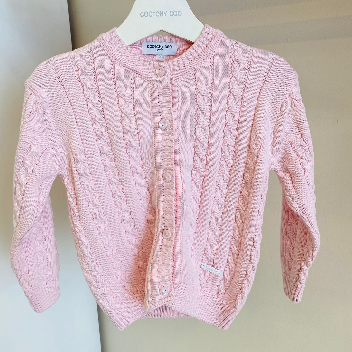 Saquito Josefina Trenza Rosa