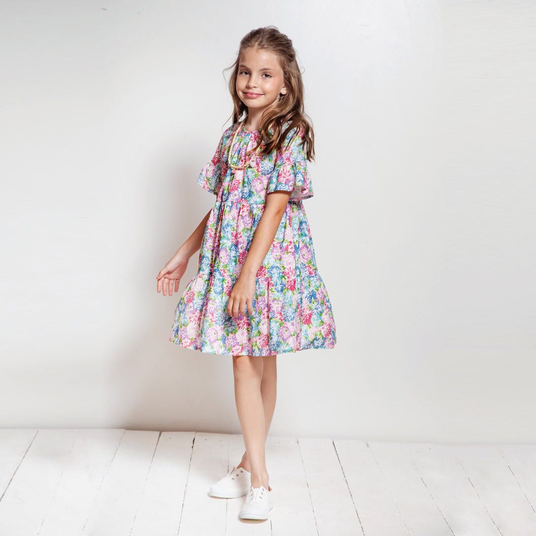 Vestido aldeano Sofia estamp. flores