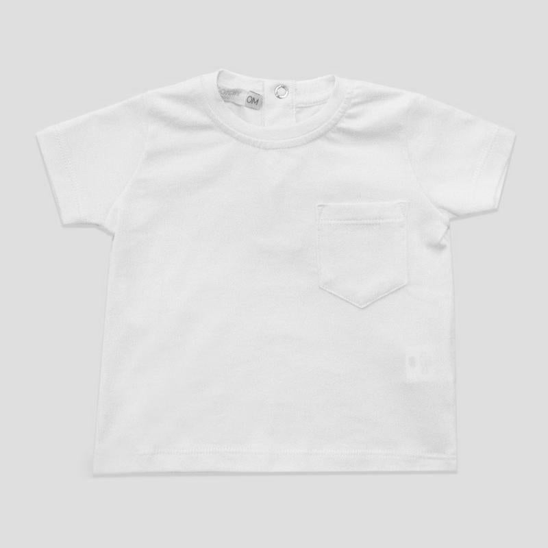 Remera Pepe blanca con Bolsillo