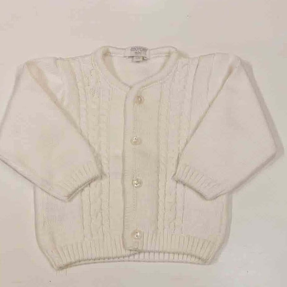 Saquito trenza triple blanco