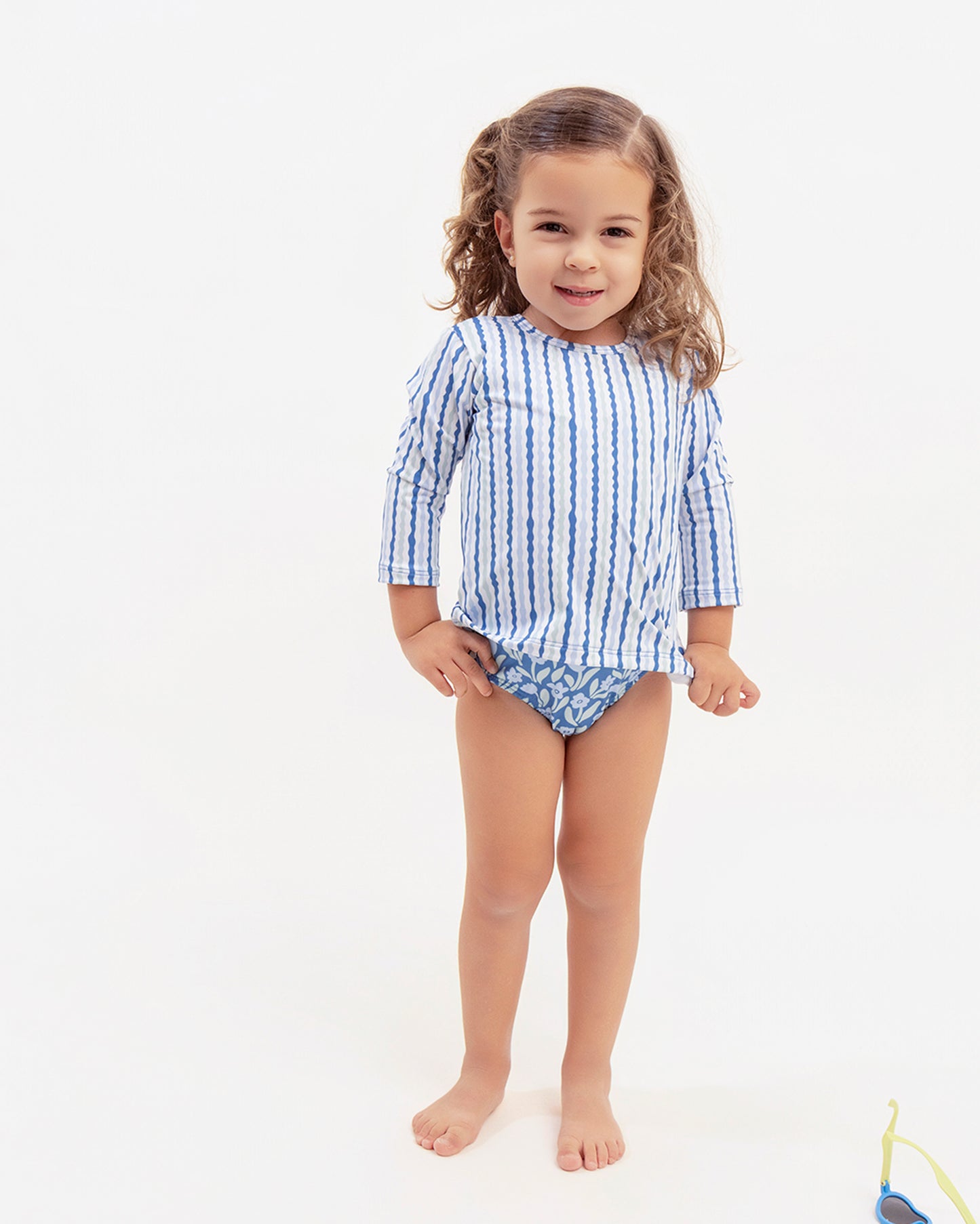 Remera De Playa Ondas Azul