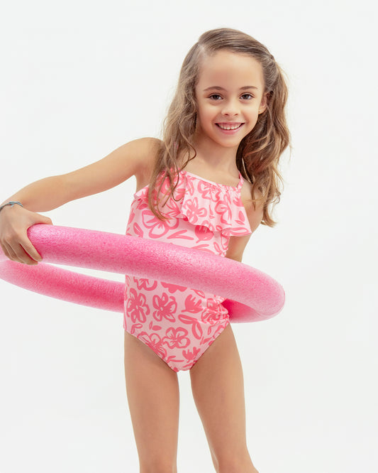 Malla Lujan Flores Fucsia