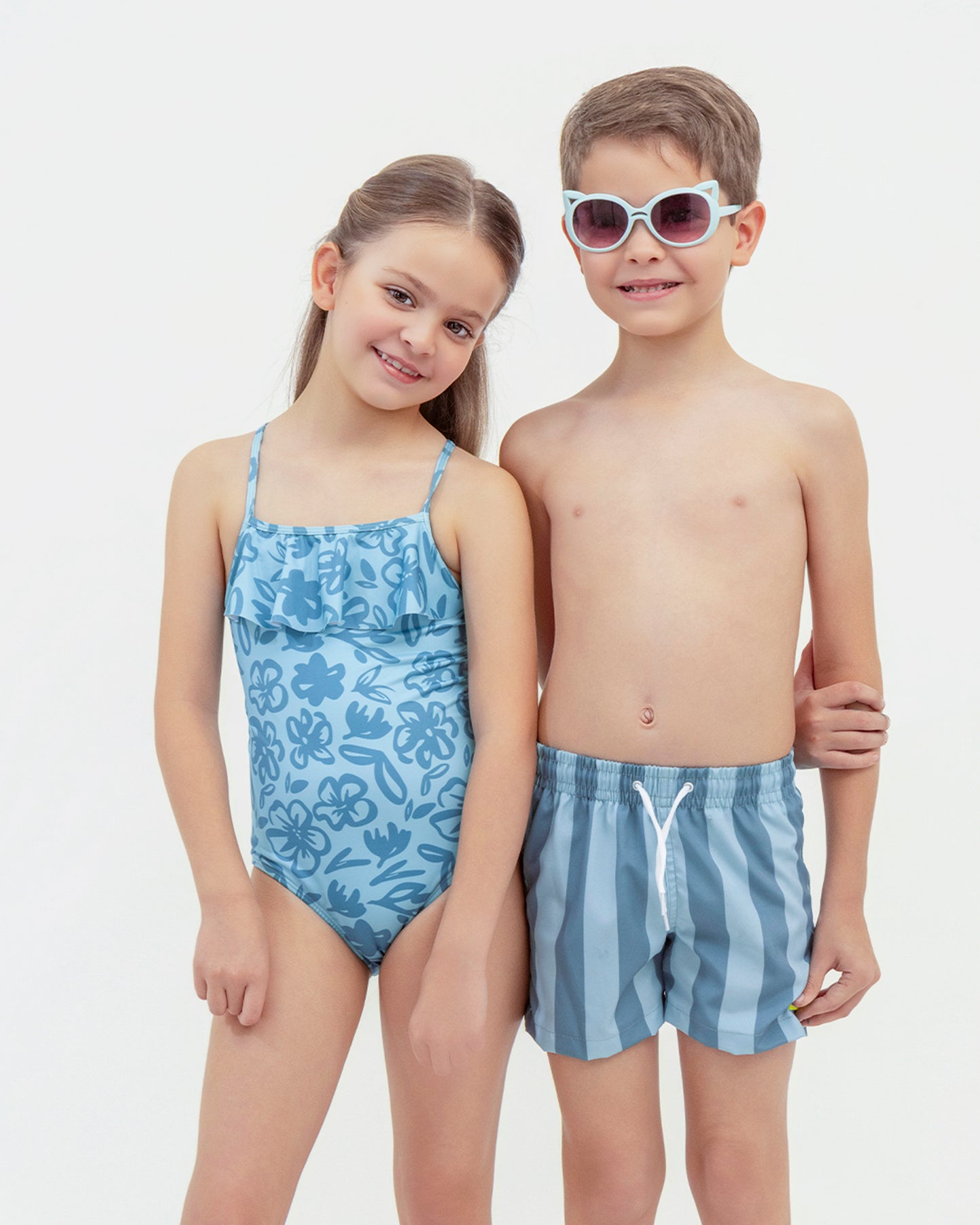 Short De Baño Rayas Petroleo