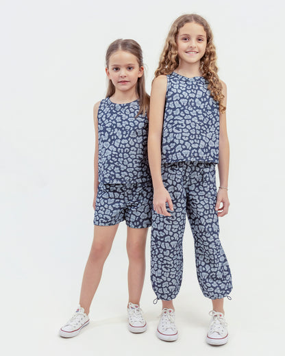 Babucha Ana Print Azul