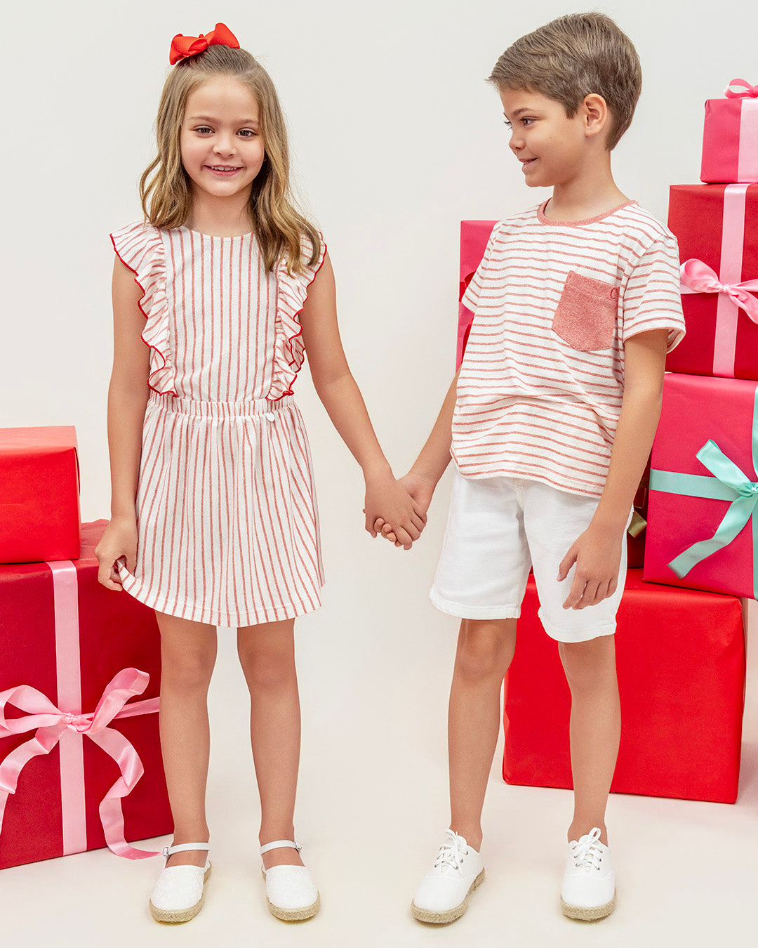 Remera Pepe Rayas Roja